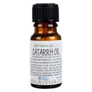 catarrh rub on oil herbal remedy