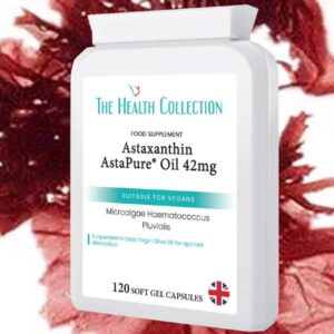 Astaxanthin algae capsules supplements