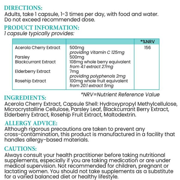 vitamin c acerola elderberry immune boosting